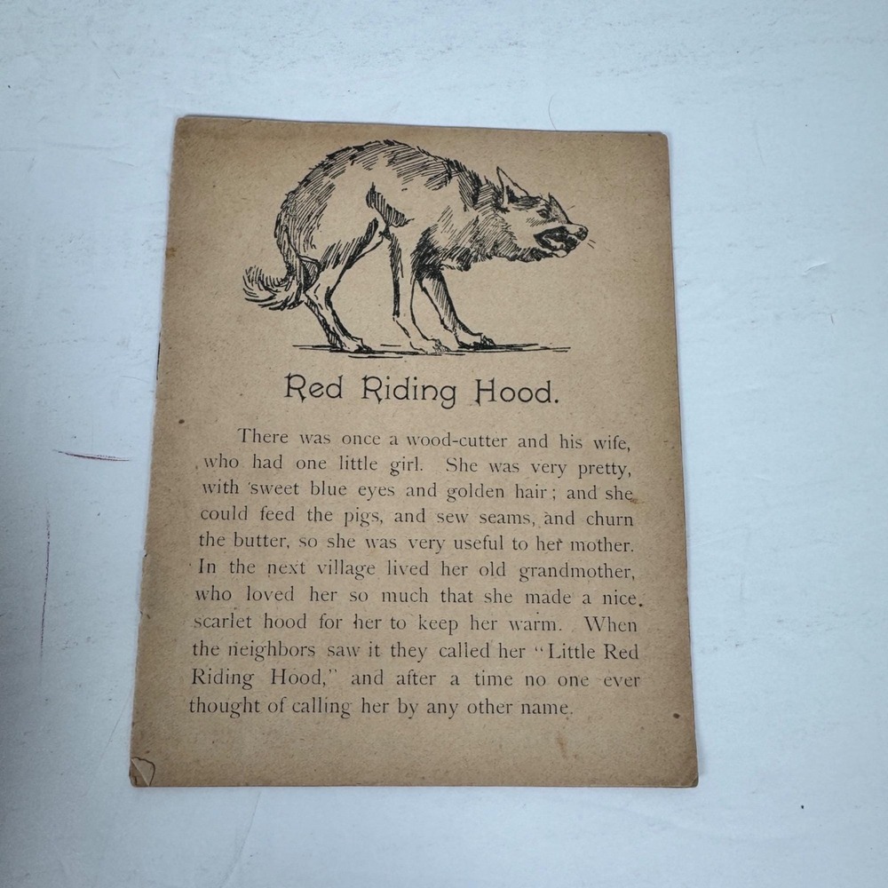 Little Red Riding Hood Booklet Ma-Le-Na Liver Pills Advertising Ephemera 12 pg